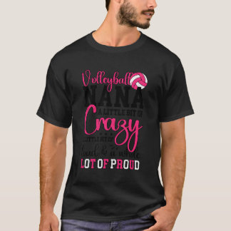 Camiseta Nana De Voleibol Orgullosa Nana De Un Voleibolista