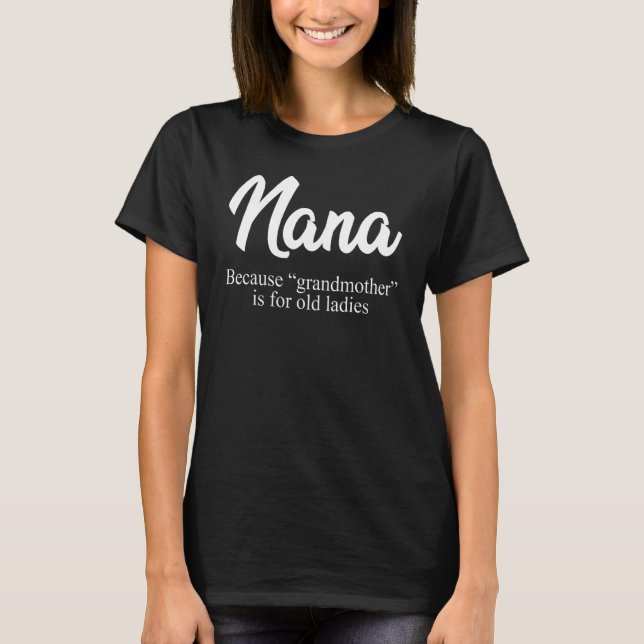 Camiseta Nana Definition Grandma Invitación Nana Mother' (Anverso)