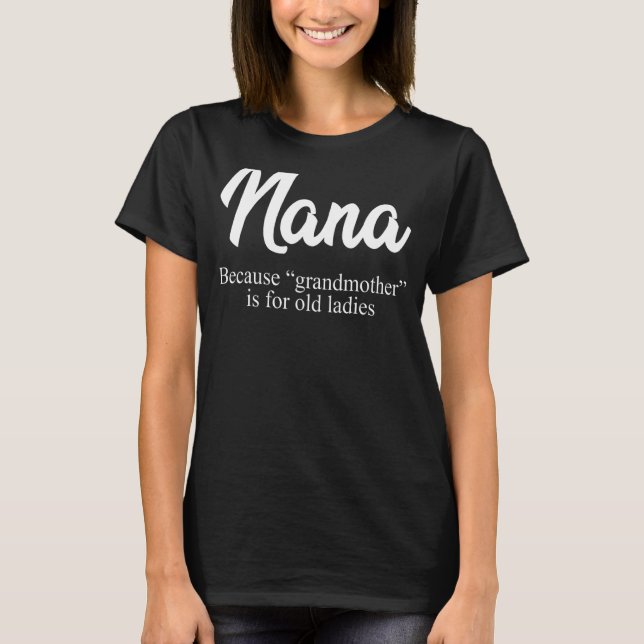 Camiseta Nana Definition Grandma Invitación Nana Mother' (Anverso)