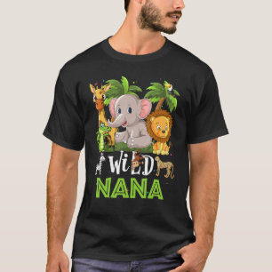 Camiseta Nana Del Animal De La Selva Safari De Cumpleaños D