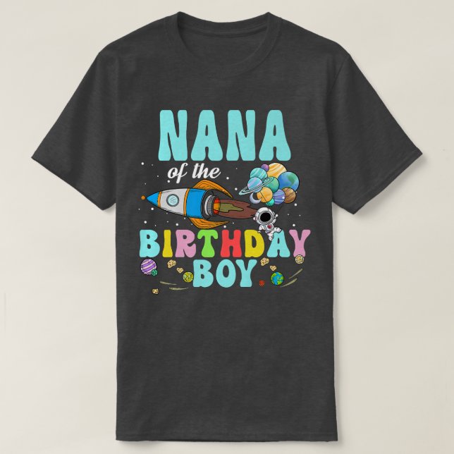Camiseta Nana Del Astronauta Fiesta Espacial  (Diseño del anverso)