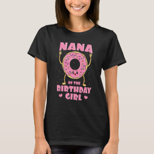 Camiseta Nana Del Chica De Cumpleaños Donut Bday P Y Grandm