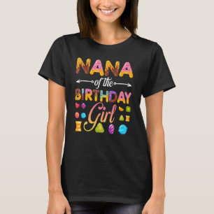 Camiseta Nana Del Chica De Cumpleaños Donut Birthday Party