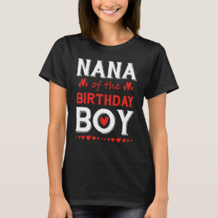 Camiseta Nana del cumpleaños niño cute el cumpleaños de la