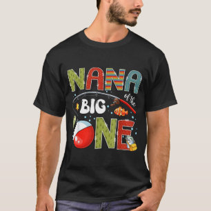 Camiseta Nana del grande pescando fiesta de cumpleaños del