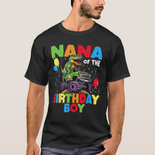Camiseta Nana Del Niño De Cumpleaños Dinosaur T Rex Monster