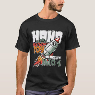 Camiseta Nana Del Niño De Cumpleaños Que Se Fuerte En 4 Coh