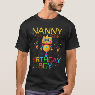 Camiseta Nana Del Niño Nacimiento Robótica Tema Familia Ro