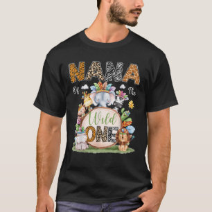 Camiseta Nana Del Salvaje Un Animal Tribal Safari Primer Na