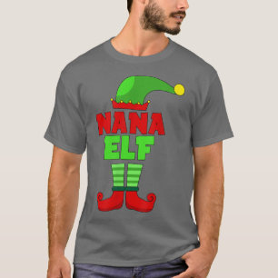 Camiseta Nana Elf T   Funny Holiday Christmas Gift Tee 