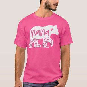 Camiseta Nana floral femenina lleva el divertido día de la 