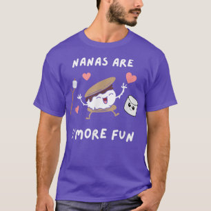 Camiseta Nana Grandma Cute Pun S'More Divertido Camping Tra