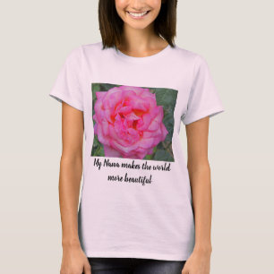 Camiseta Nana hace del mundo una hermosa foto rosa