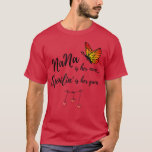 Camiseta Nana is her Name Butterfly Grandmother Tee<br><div class="desc">Nana is her Name Butterfly Grandmother Tee  .</div>