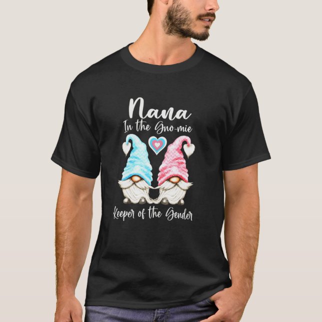 Camiseta Nana Keeper De Gender Reveal Fiesta En El Saber (Anverso)