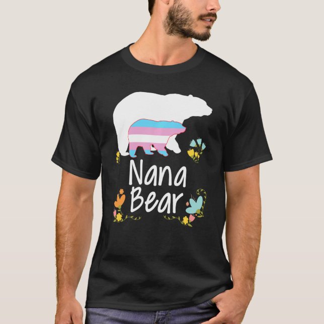 Camiseta Nana Lgbt Oso Transgénero Rainbow Lgbt Gay Lesbia (Anverso)