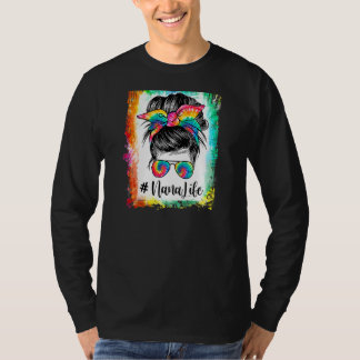 Camiseta Nana Life Messy Bun Hair Sunglasse