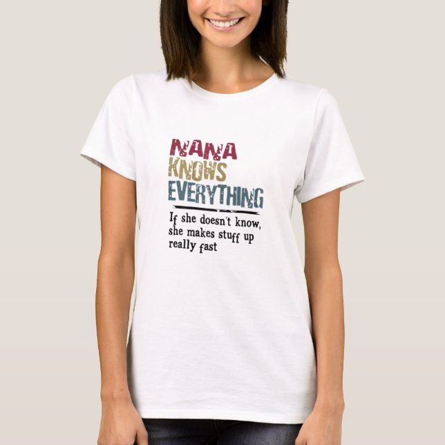Camiseta Nana lo sabe todo (Anverso)