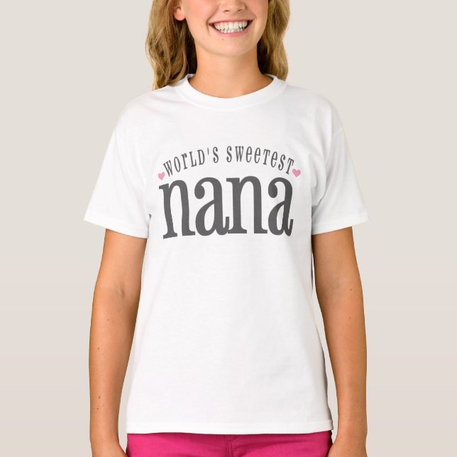 Camiseta Nana más dulce del mundo (Anverso)