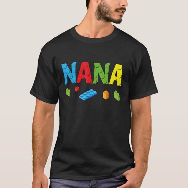 Camiseta Nana Master Builder Building Bricks Blocks Family (Anverso)