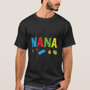 Camiseta Nana Master Builder Building Bricks Blocks Family