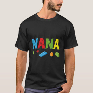 Camiseta Nana Master Builder Building Bricks Blocks Family