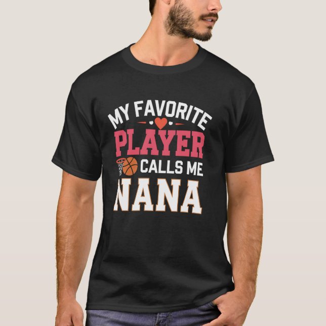 Camiseta Nana, mi jugador favorito me llama Nana (Anverso)