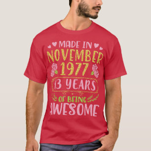 Camiseta Nana Mom Tía Sister Hija Realizada En Noviembre De