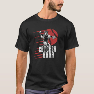 Camiseta Nana Receptor de Béisbol de una Nana Receptor de B