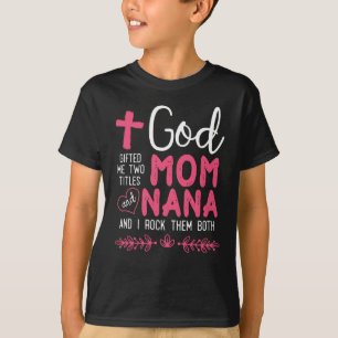 Camiseta Nana religiosa y mamá Abuela cristiana