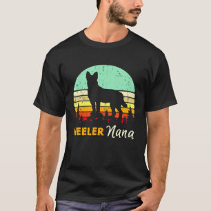 Camiseta Nana Retro Rojo Blue Heeler Perro Ganadero Austral