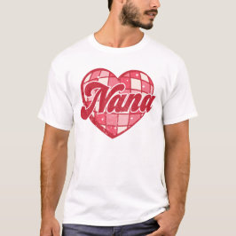 Camiseta Nana Retro Valentines Heart