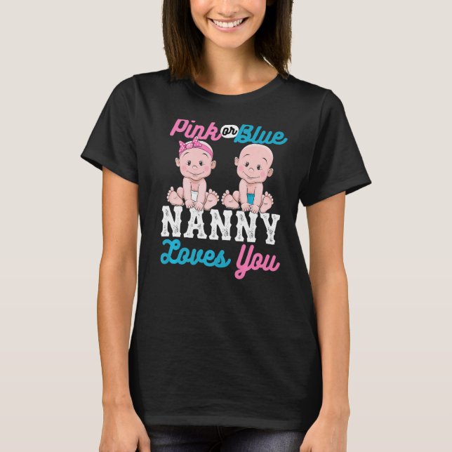 Camiseta Nana Rosa O Azul Ama A Tu Bebé Diseños Para Perg (Anverso)