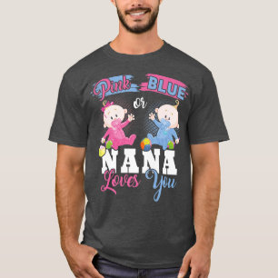 Camiseta Nana Rosa O Azul Te Ama Género Vestir Disfraz Con