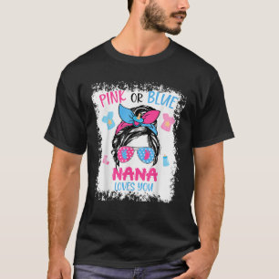 Camiseta Nana rosa o azul te ama un desordenado bebé R