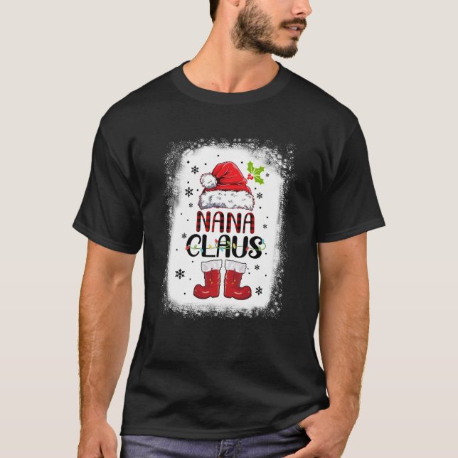 Camiseta Nana Santa Claus Vestió Camisas Para Hombres Chris (Anverso)