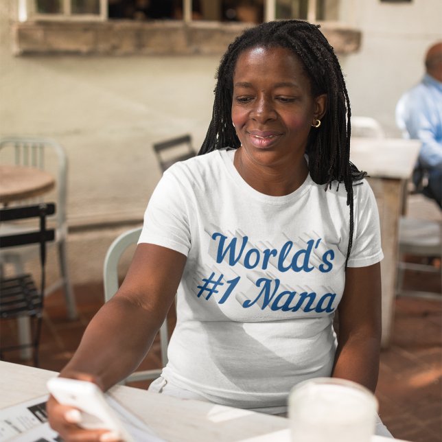 Camiseta Nana sea blue text T-Shirt (Subido por el creador)