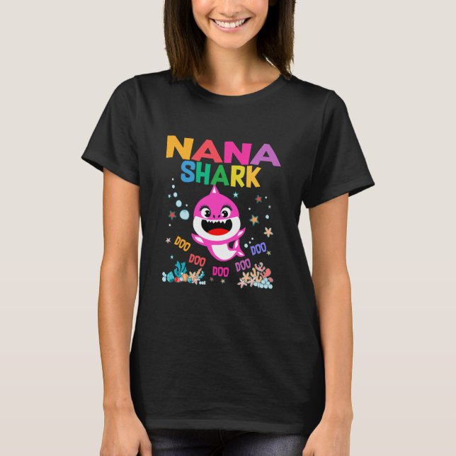 Camiseta Nana Shark Doo Doo Doo Funny Nana (Anverso)