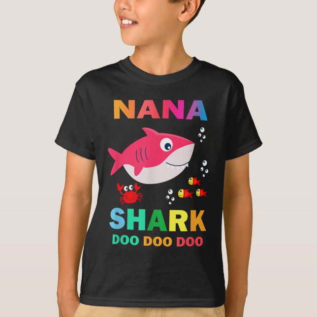 Camiseta Nana Shark Shirt, regalo del Día del Padre de la e (Anverso)