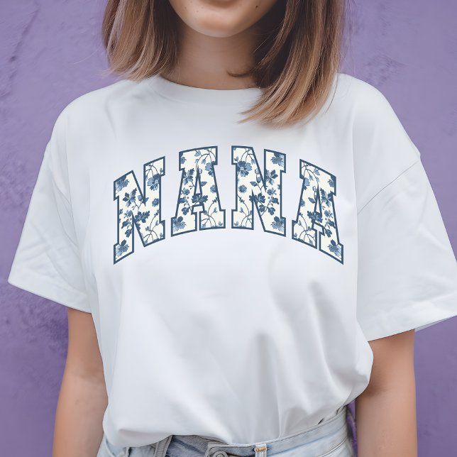 Camiseta Nana Shirt floral, regalo de cumpleaños para las a (nana floral shirt, floral nana gift, nana Christmas gift, nana birthday gift, shirt for nana)