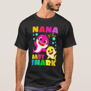 Camiseta Nana Tiburón cumpleaños, Nana Shark, el Día de la 
