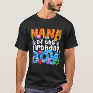 Camiseta Nana Under Sea Birthday Party Boys Ocean Sea Anima