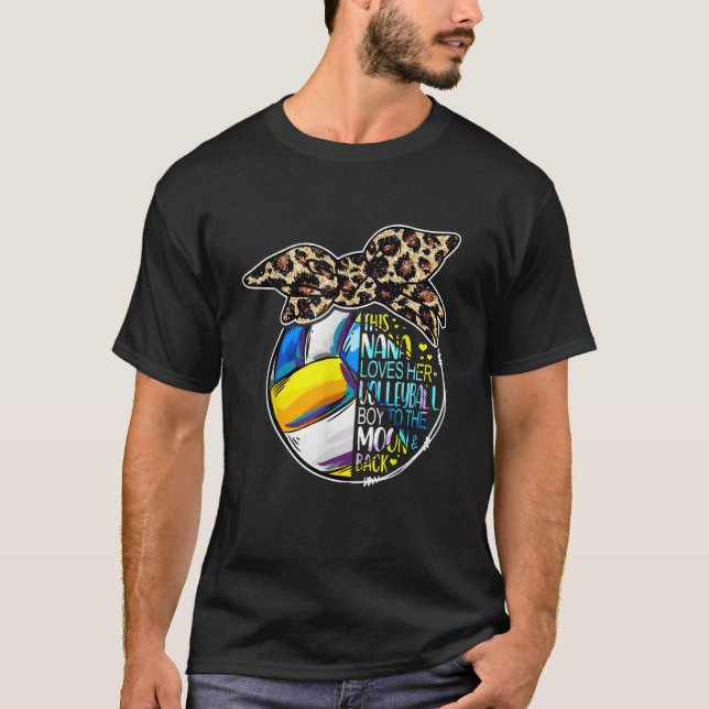 Camiseta Nana Vintage Leopard Messy Bun (Anverso)