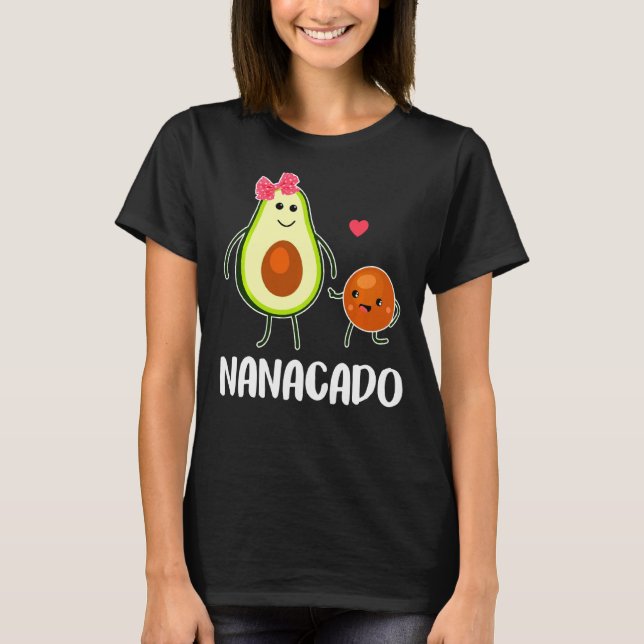 Camiseta Nanacado Cute Aguacate Mujeres Embarazadas (Anverso)