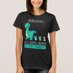Camiseta Nanasauro Rawrsome Rex Dinosaur Nana Grandma Moth