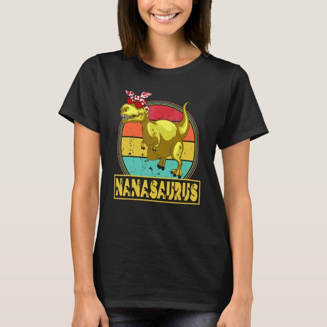 Camiseta Nanasaurus Rex Dinosaur (Anverso)