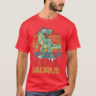 Camiseta Nanasaurus T Re Dinosaur Funny Vintage Nana Saurus