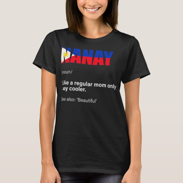 Camiseta Nanay filipino mamá filipinas  (Anverso)