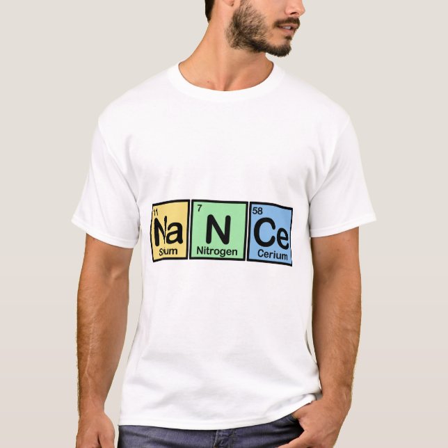 Camiseta Nance hizo de elementos (Anverso)