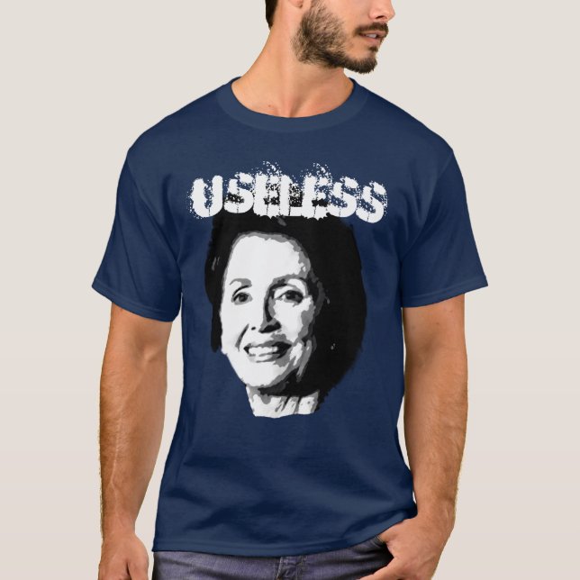 CAMISETA NANCY PELOSI ES 2 INÚTILES (Anverso)